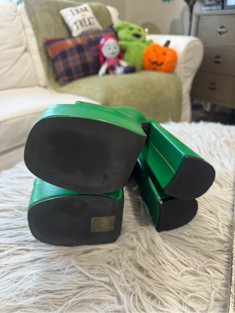 Matisse Emerald Green Platform Mule Heels
